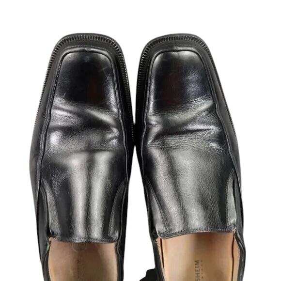 Florsheim Shoes Mens 8.5 Loafer Slip On Classic Black Leather Square Toe Comfort main image 10